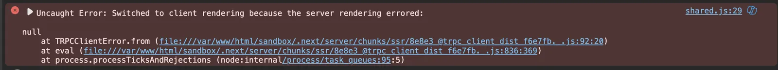 error